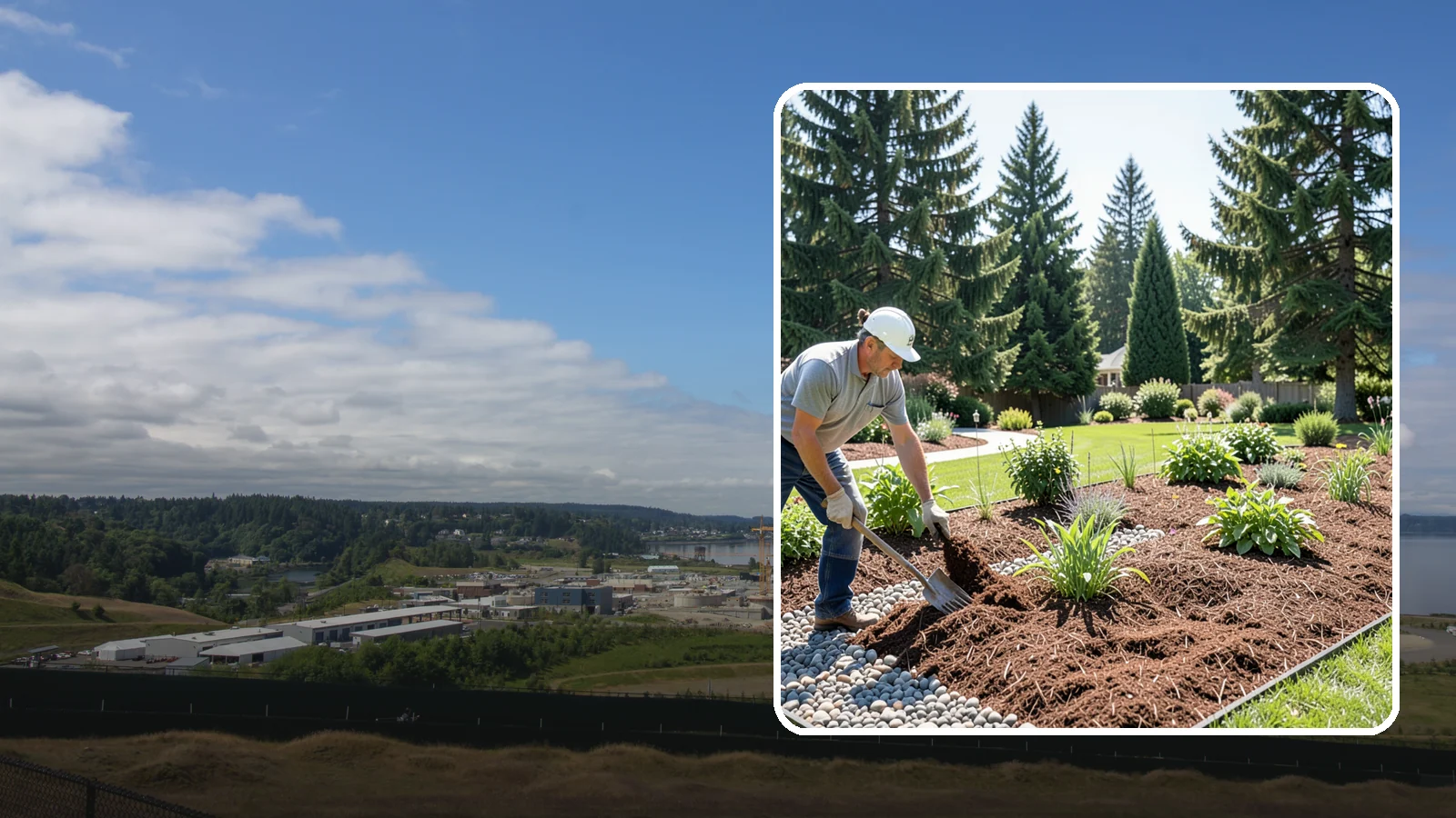 Mulch Replacement in University Place, Pierce County, WA - Full removal and reinstall of organic mulch to rebuild healthy, moisture-balanced beds.