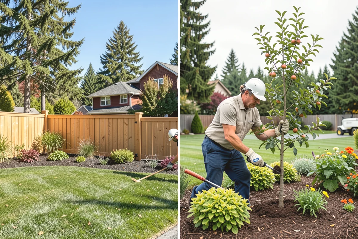 Mulch Replacement in Yarrow Point, King County, WA - Excavate and haul the fully decomposed old mulch