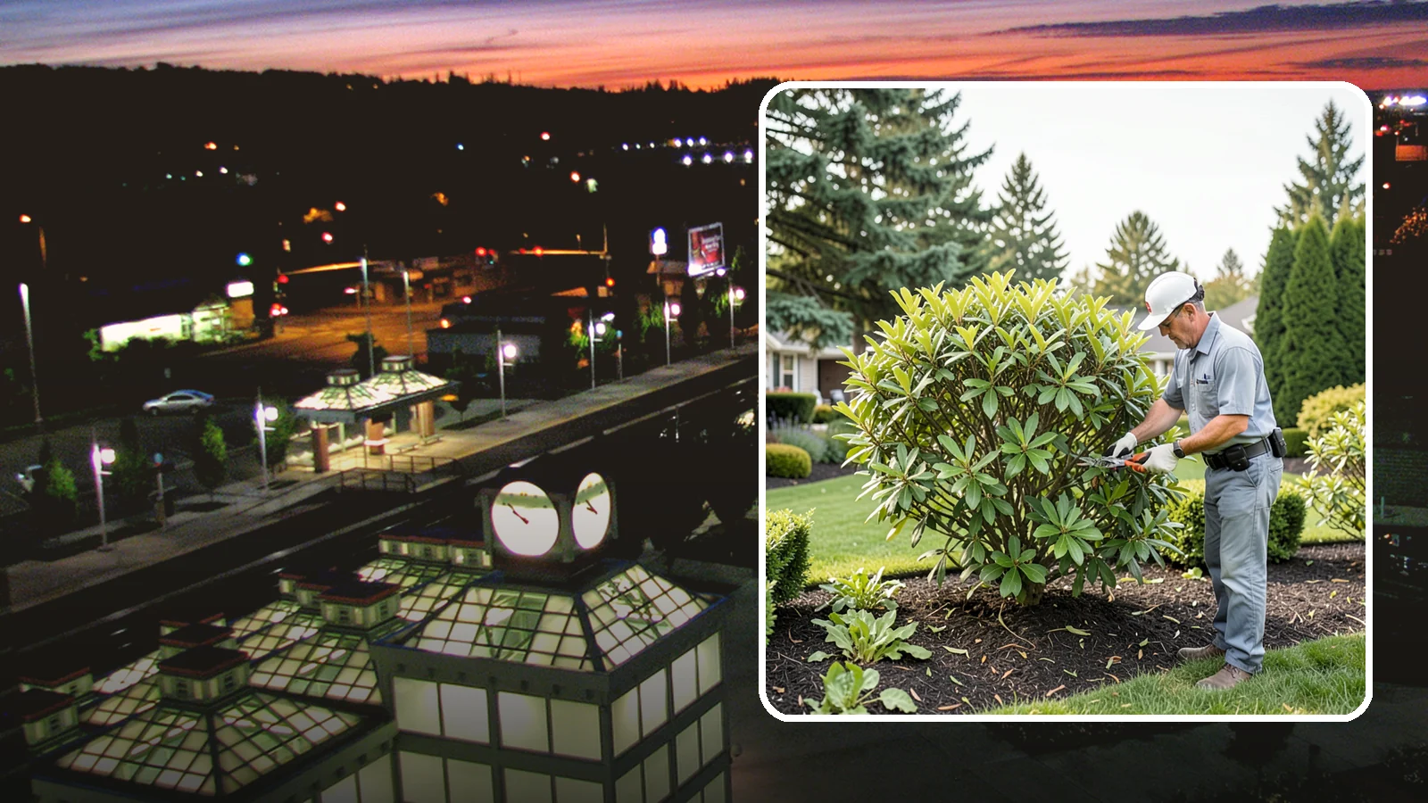 Nandina Pruning in Auburn, King County, WA - Cane-by-cane thinning of nandina to renew the plant, control height, and maintain its graceful, layered appearance.