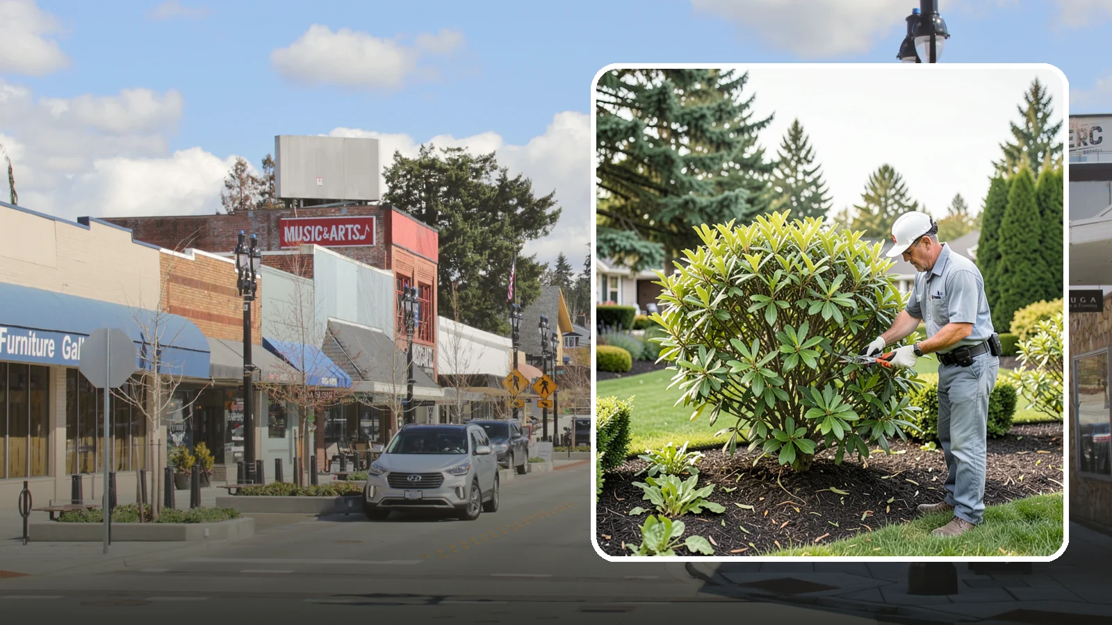 Nandina Pruning in Bothell, King County, WA - Cane-by-cane thinning of nandina to renew the plant, control height, and maintain its graceful, layered appearance.
