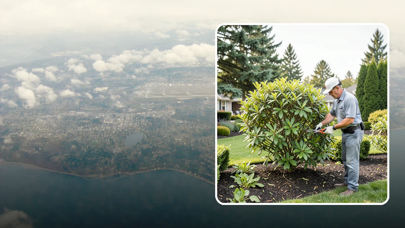 Nandina Pruning in Burien, King County, WA - Cane-by-cane thinning of nandina to renew the plant, control height, and maintain its graceful, layered appearance.