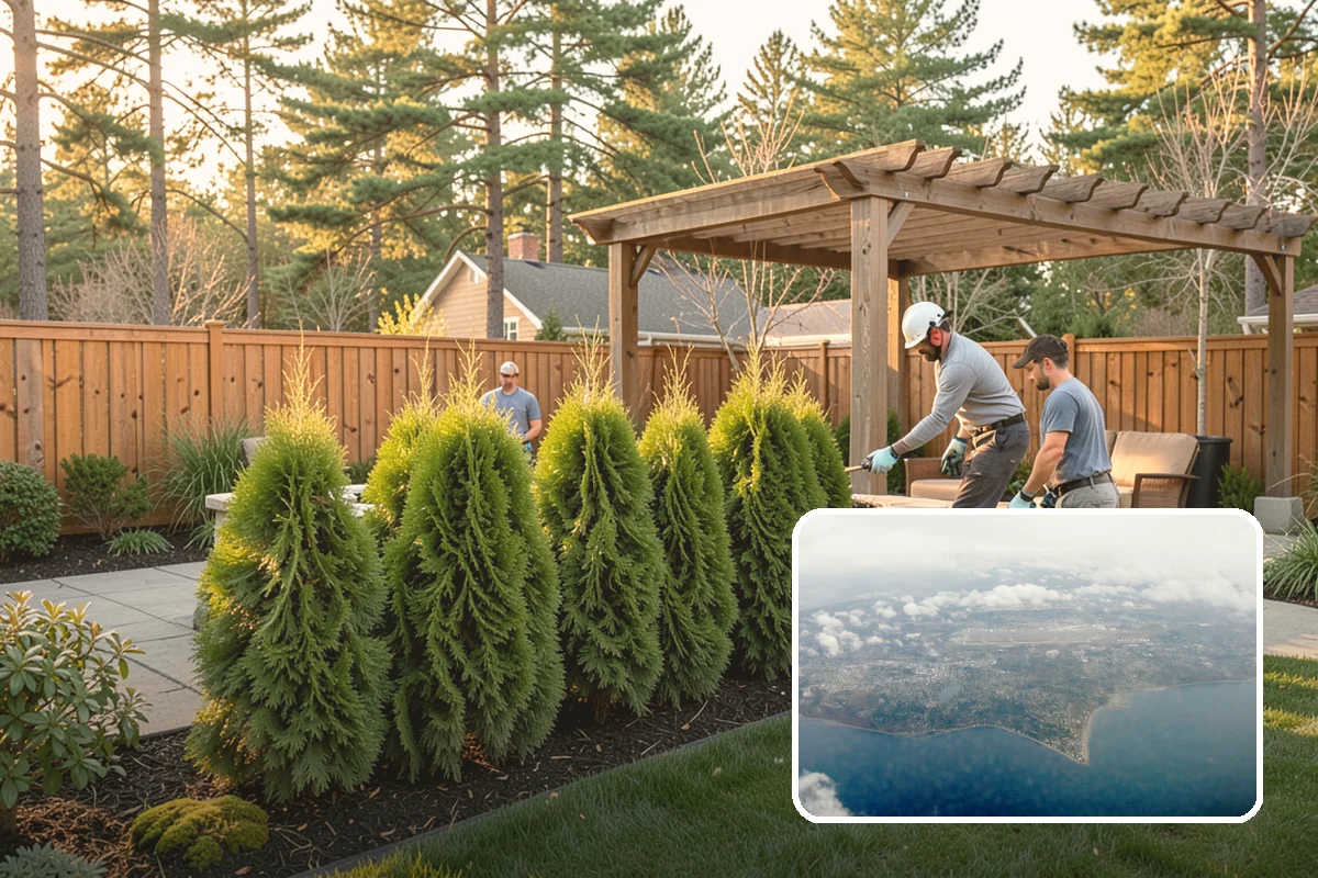 Nandina Pruning in Burien, King County, WA - Preserves the natural layered, tiered form of the plant