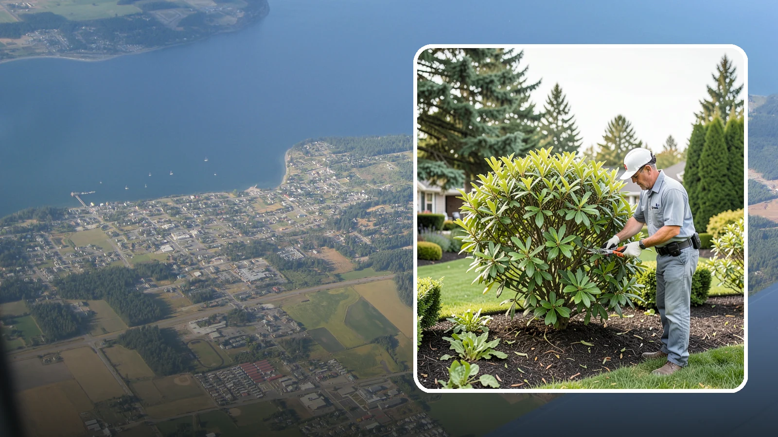 Nandina Pruning in Coupeville, Island County, WA - Cane-by-cane thinning of nandina to renew the plant, control height, and maintain its graceful, layered appearance.