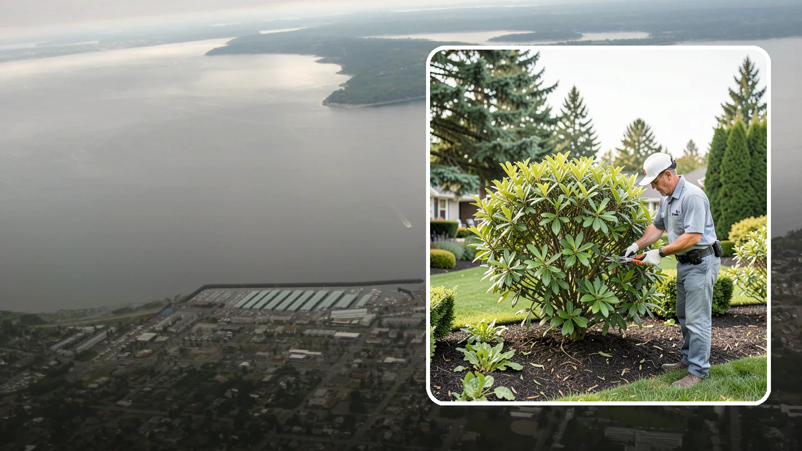 Nandina Pruning in Des Moines, King County, WA - Cane-by-cane thinning of nandina to renew the plant, control height, and maintain its graceful, layered appearance.