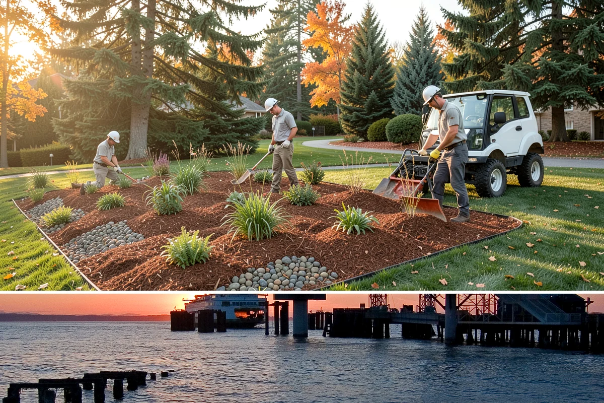 Nandina Pruning in Edmonds, Snohomish County, WA - In the PNW, prune nandina in early spring, thinning canes at staggered heights before the season's new growth fills in.