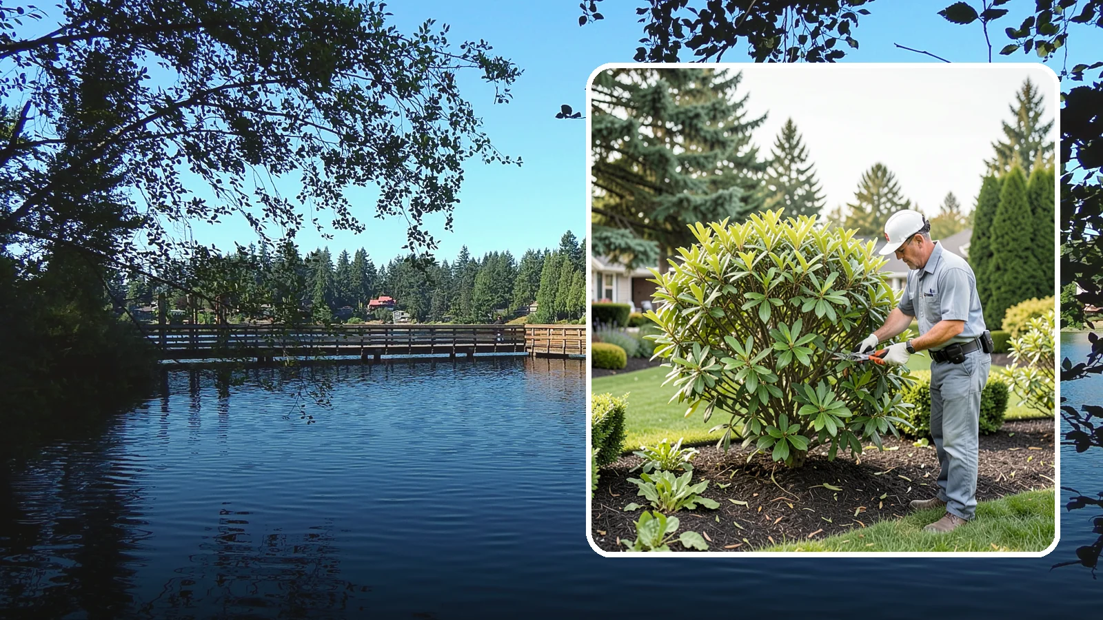 Nandina Pruning in Federal Way, King County, WA - Cane-by-cane thinning of nandina to renew the plant, control height, and maintain its graceful, layered appearance.