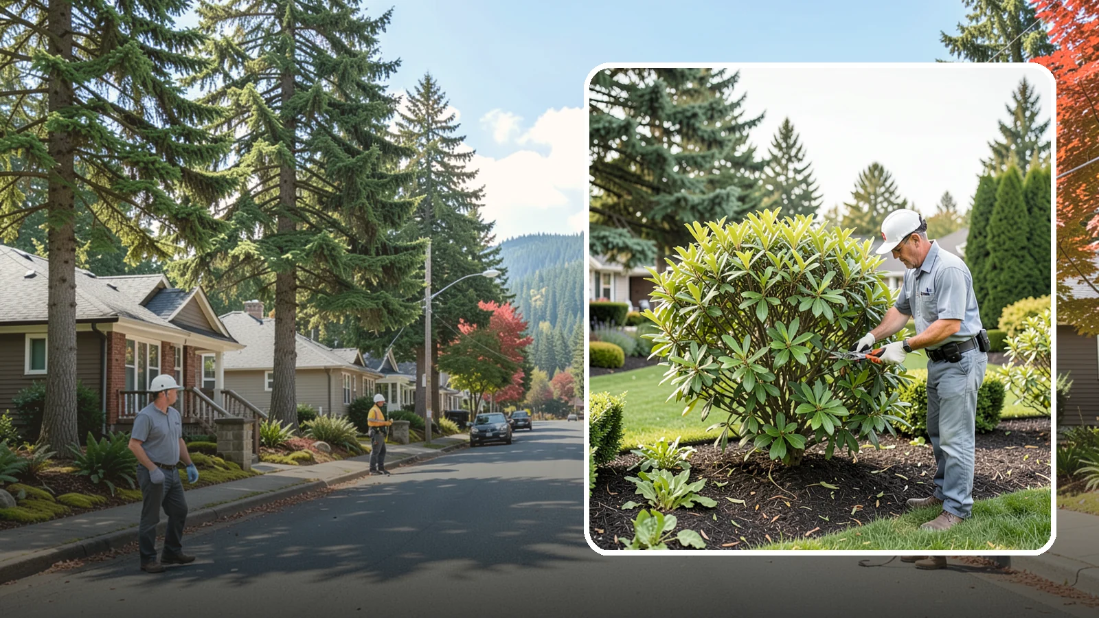 Nandina Pruning in Hunts Point, King County, WA - Cane-by-cane thinning of nandina to renew the plant, control height, and maintain its graceful, layered appearance.
