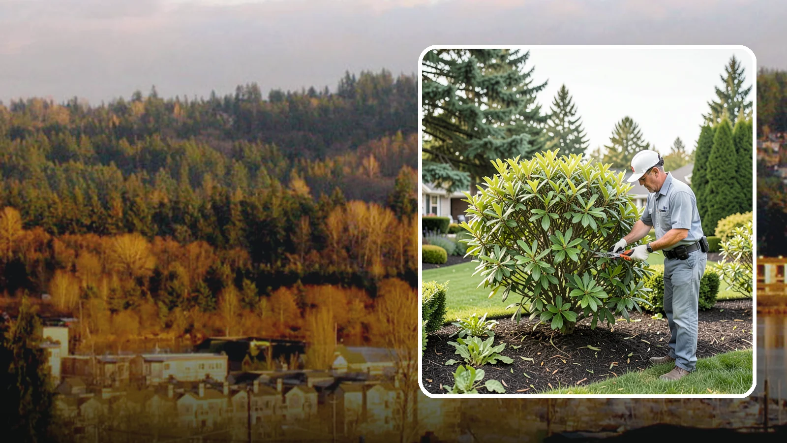 Nandina Pruning in Kenmore, King County, WA - Cane-by-cane thinning of nandina to renew the plant, control height, and maintain its graceful, layered appearance.