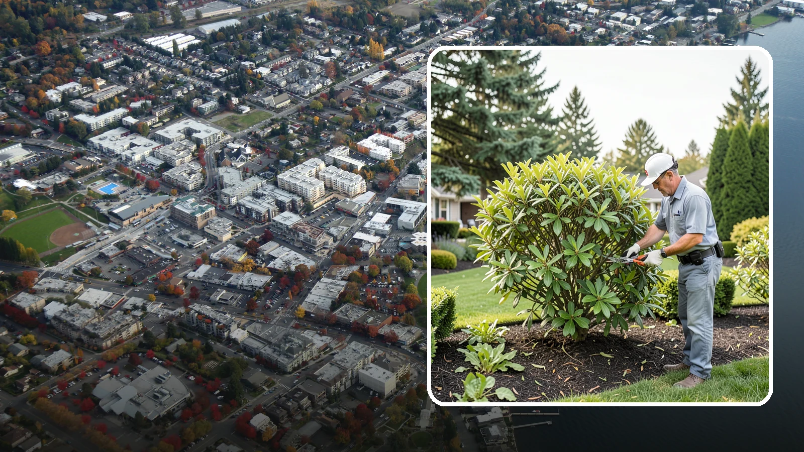 Nandina Pruning in Kirkland, King County, WA - Cane-by-cane thinning of nandina to renew the plant, control height, and maintain its graceful, layered appearance.