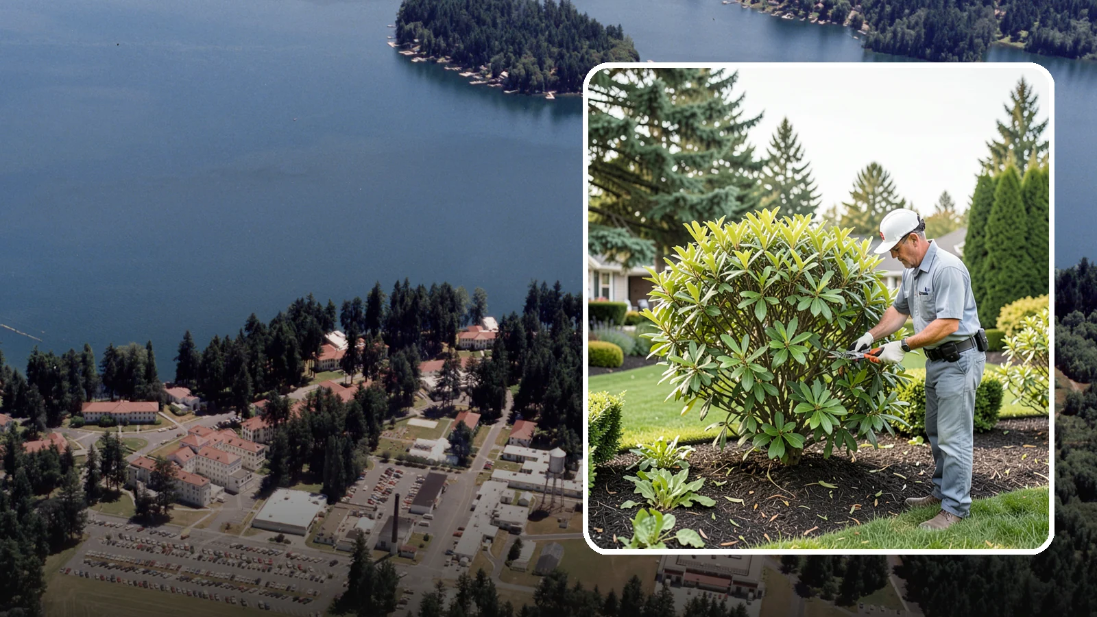 Nandina Pruning in Lakewood, Pierce County, WA - Cane-by-cane thinning of nandina to renew the plant, control height, and maintain its graceful, layered appearance.