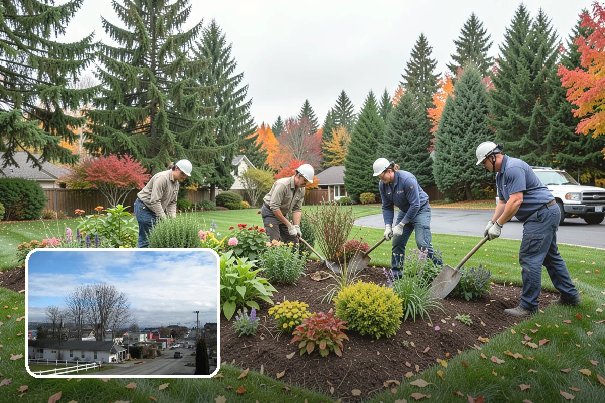 Nandina Pruning in Langley, Island County, WA - Preserves the natural layered, tiered form of the plant