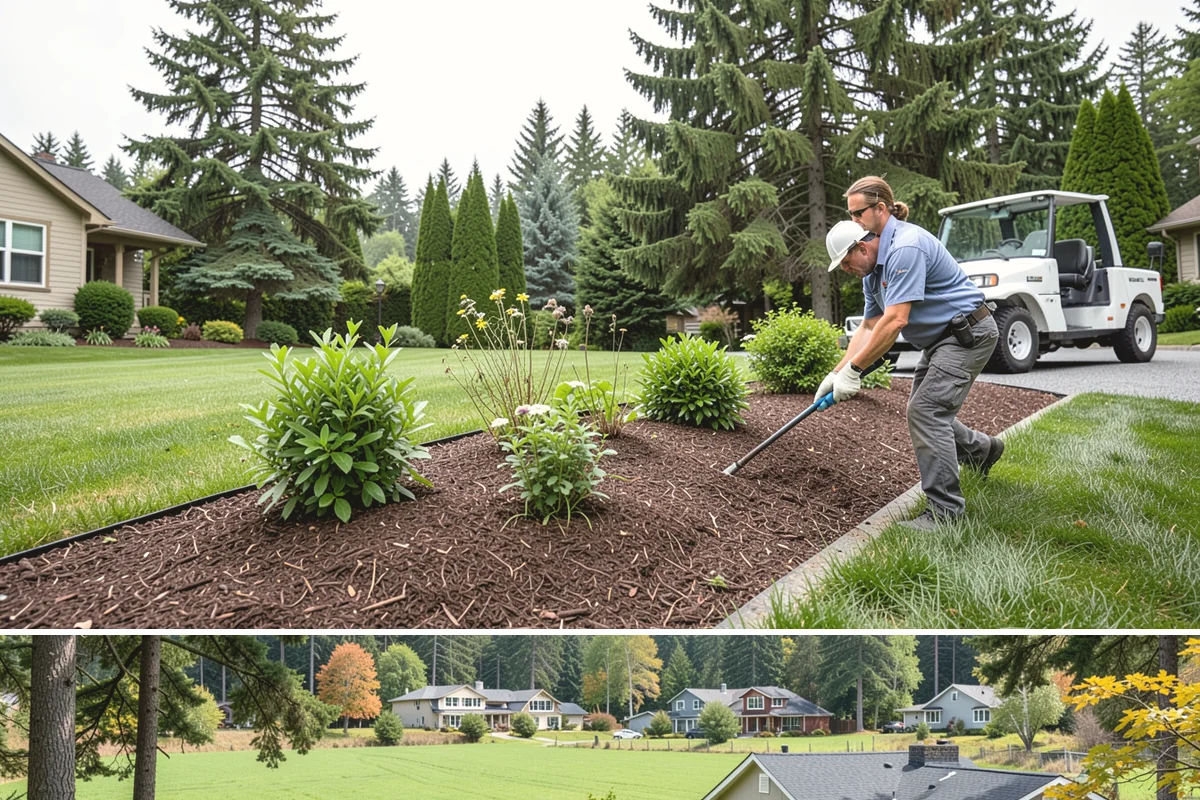 Nandina Pruning in Lyman, Skagit County, WA - In the PNW, prune nandina in early spring, thinning canes at staggered heights before the season's new growth fills in.