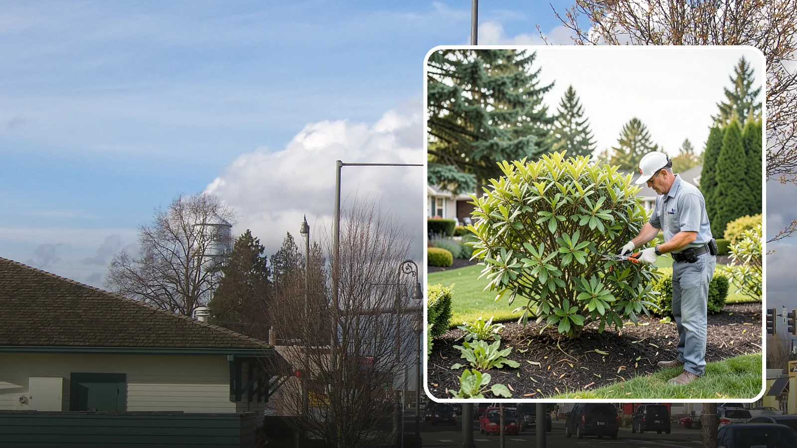 Nandina Pruning in Marysville, Snohomish County, WA - Cane-by-cane thinning of nandina to renew the plant, control height, and maintain its graceful, layered appearance.
