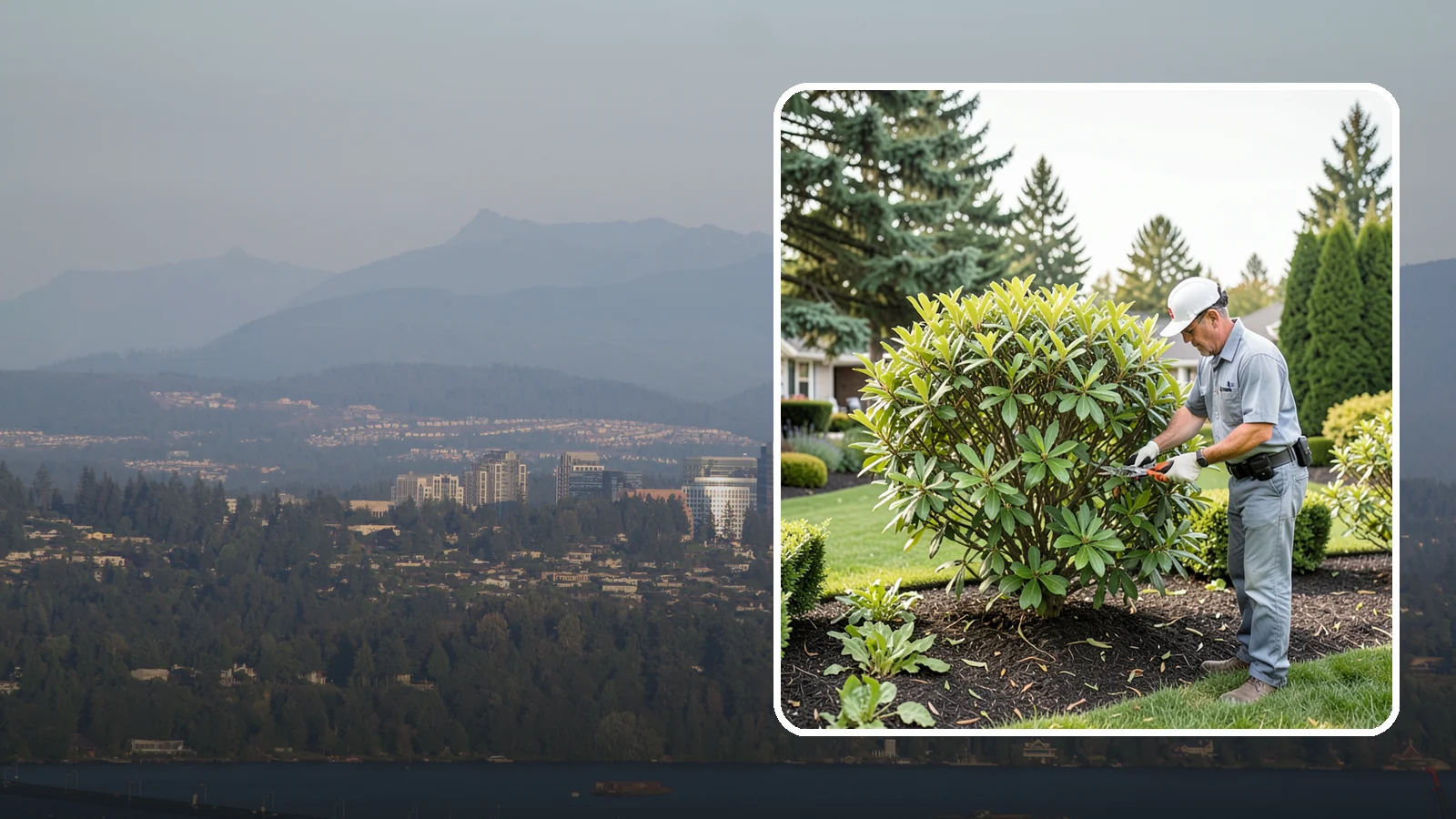 Nandina Pruning in Medina, King County, WA - Cane-by-cane thinning of nandina to renew the plant, control height, and maintain its graceful, layered appearance.