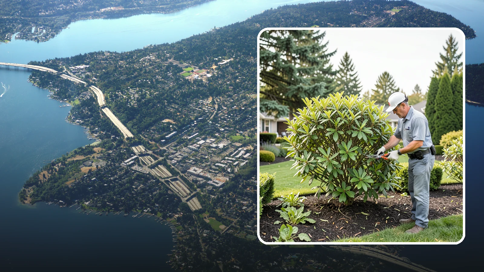 Nandina Pruning in Mercer Island, King County, WA - Cane-by-cane thinning of nandina to renew the plant, control height, and maintain its graceful, layered appearance.