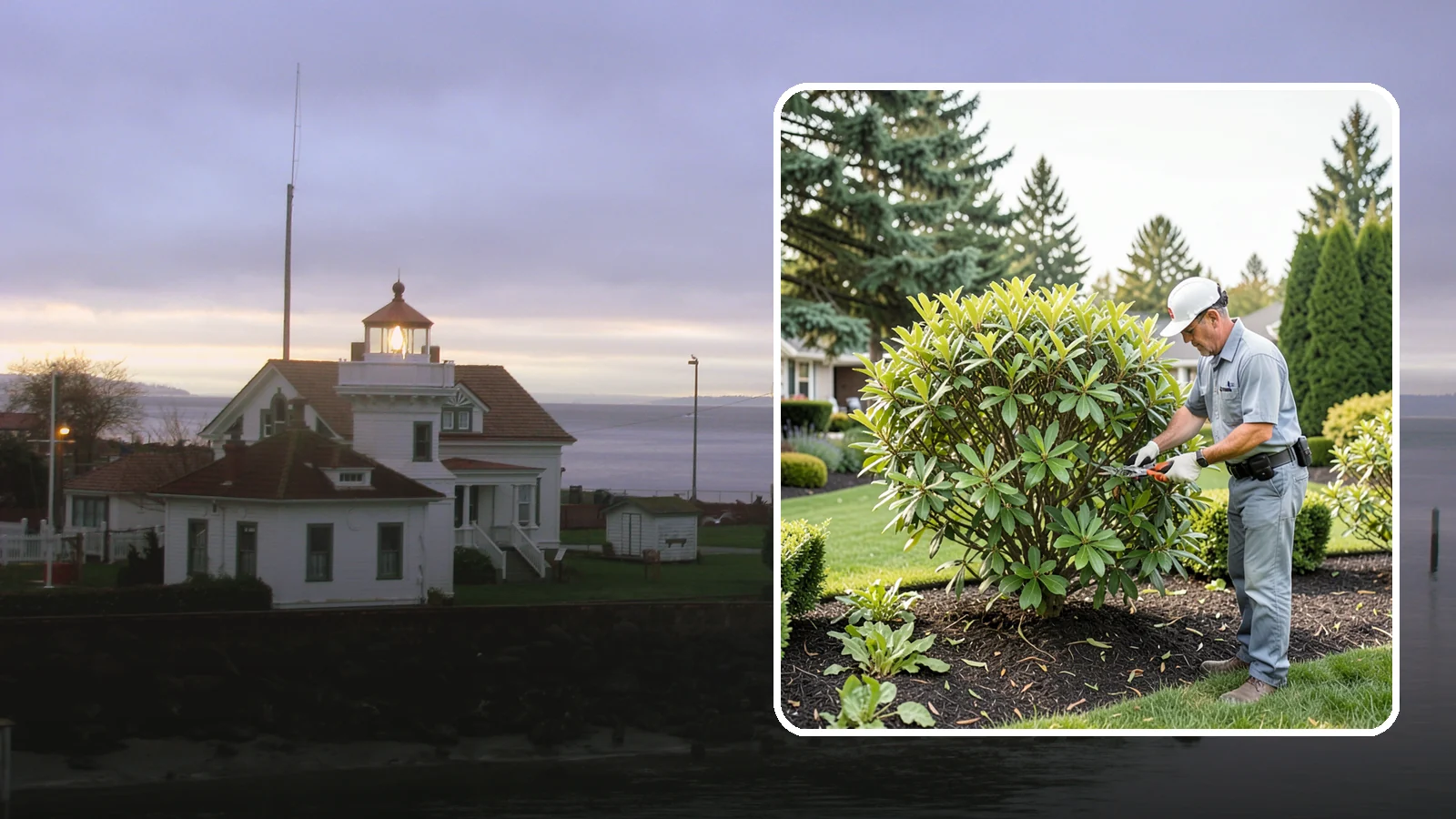 Nandina Pruning in Mukilteo, Snohomish County, WA - Cane-by-cane thinning of nandina to renew the plant, control height, and maintain its graceful, layered appearance.