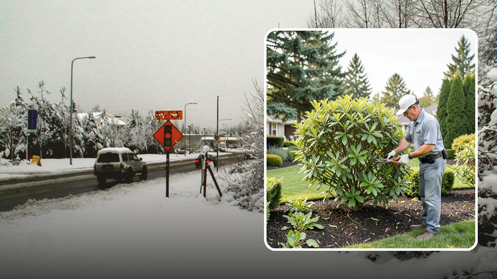 Nandina Pruning in Newcastle, King County, WA - Cane-by-cane thinning of nandina to renew the plant, control height, and maintain its graceful, layered appearance.