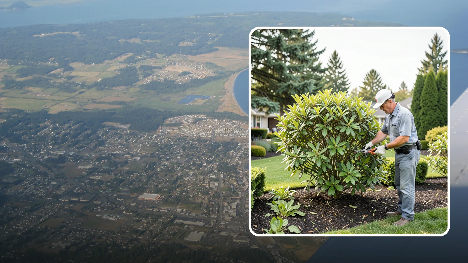 Nandina Pruning in Oak Harbor, Island County, WA - Cane-by-cane thinning of nandina to renew the plant, control height, and maintain its graceful, layered appearance.