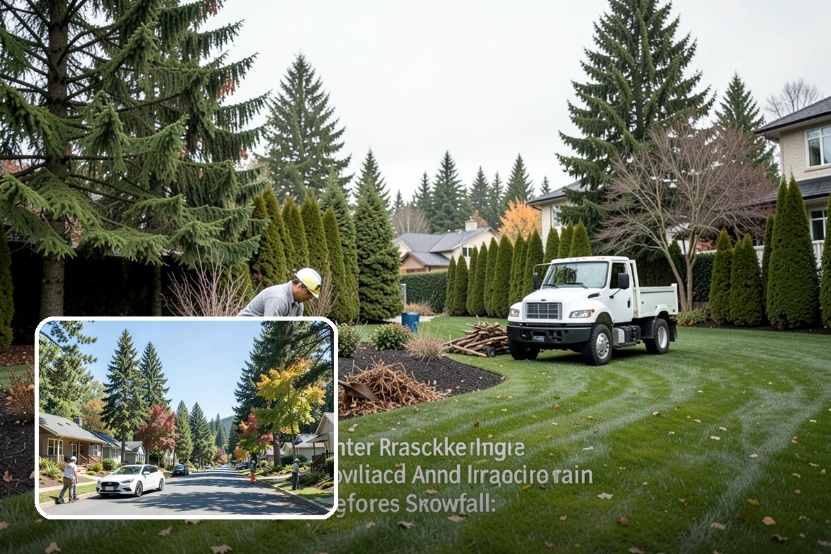 Nandina Pruning in Orting, Pierce County, WA - Preserves the natural layered, tiered form of the plant