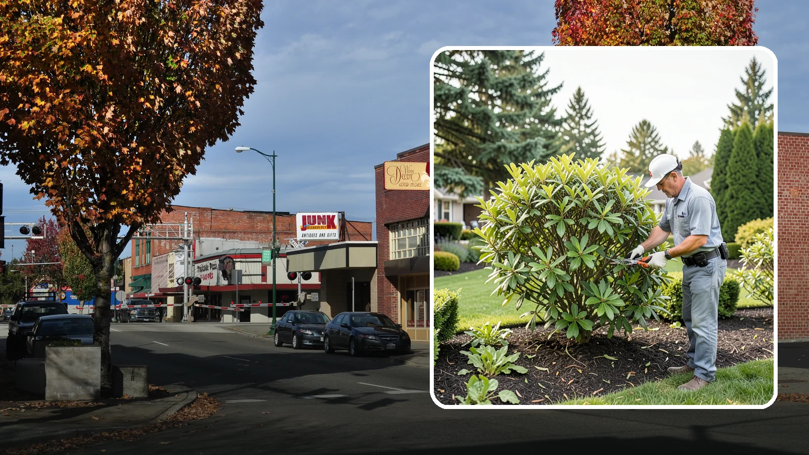 Nandina Pruning in Puyallup, Pierce County, WA - Cane-by-cane thinning of nandina to renew the plant, control height, and maintain its graceful, layered appearance.