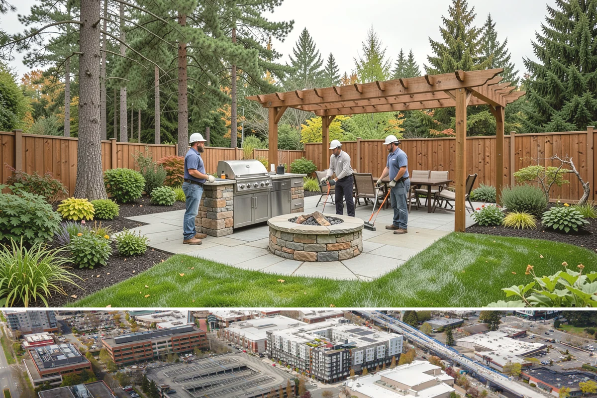 Nandina Pruning in Redmond, King County, WA - In the PNW, prune nandina in early spring, thinning canes at staggered heights before the season's new growth fills in.
