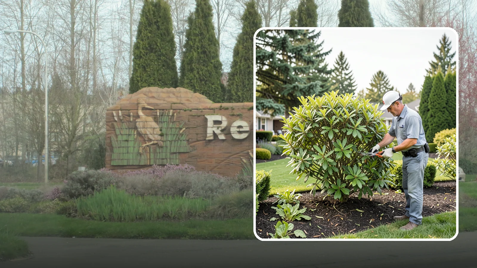 Nandina Pruning in Renton, King County, WA - Cane-by-cane thinning of nandina to renew the plant, control height, and maintain its graceful, layered appearance.