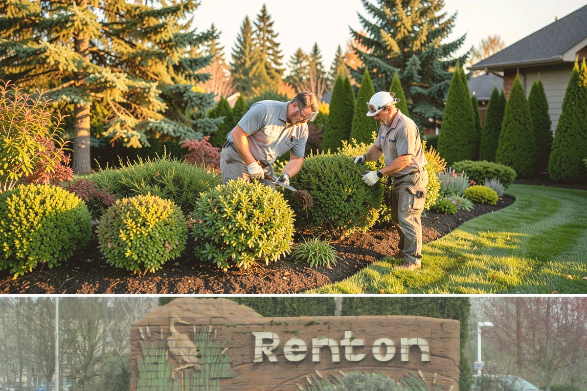 Nandina Pruning in Renton, King County, WA - In the PNW, prune nandina in early spring, thinning canes at staggered heights before the season's new growth fills in.