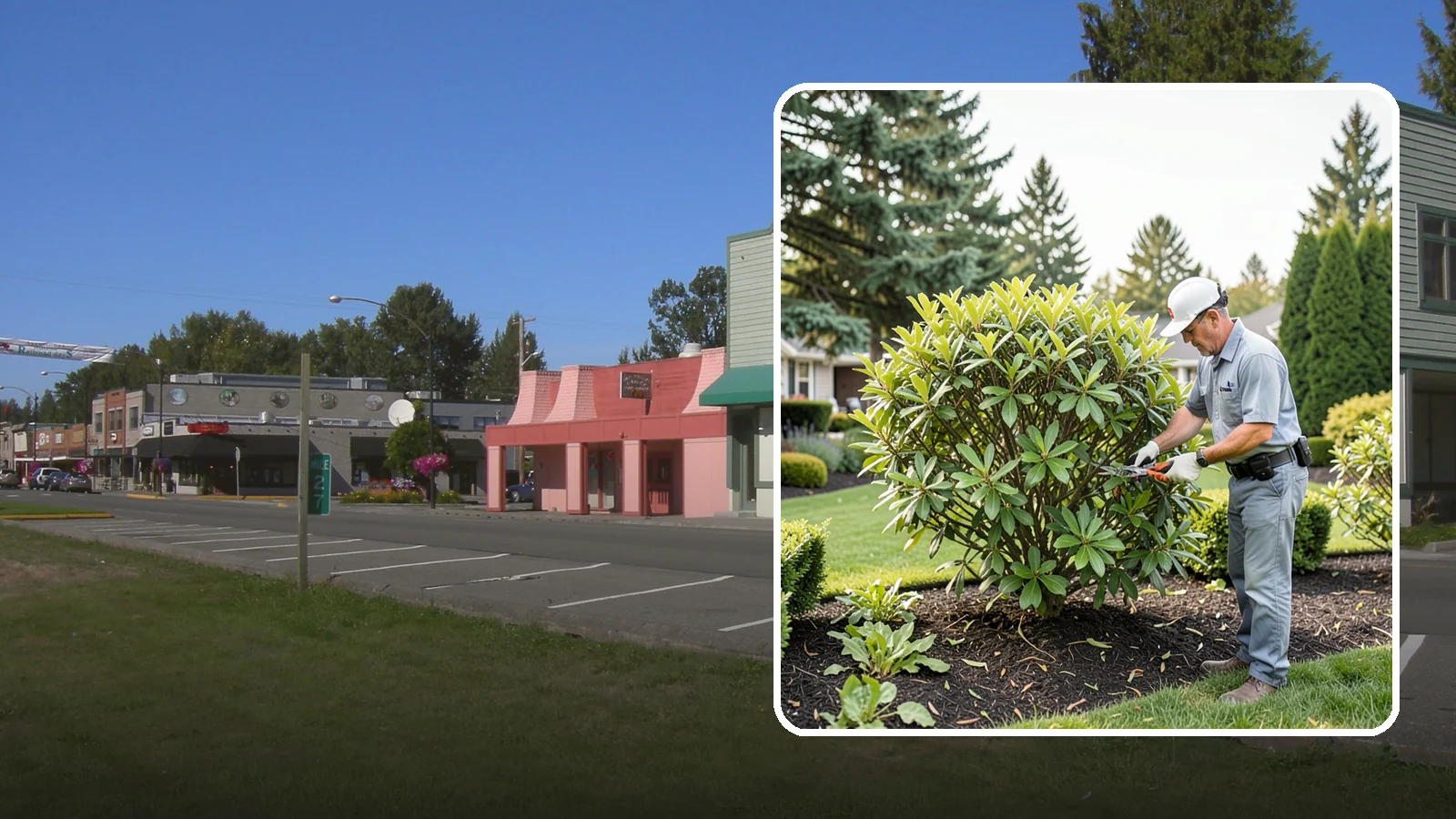 Nandina Pruning in Snoqualmie, King County, WA - Cane-by-cane thinning of nandina to renew the plant, control height, and maintain its graceful, layered appearance.