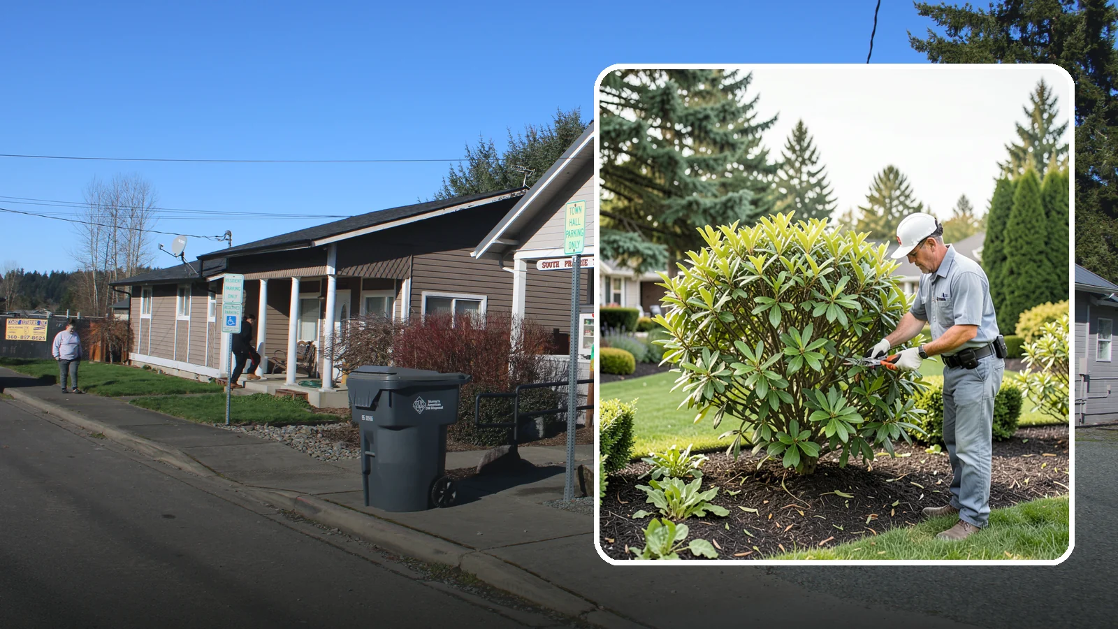 Nandina Pruning in South Prairie, Pierce County, WA - Cane-by-cane thinning of nandina to renew the plant, control height, and maintain its graceful, layered appearance.