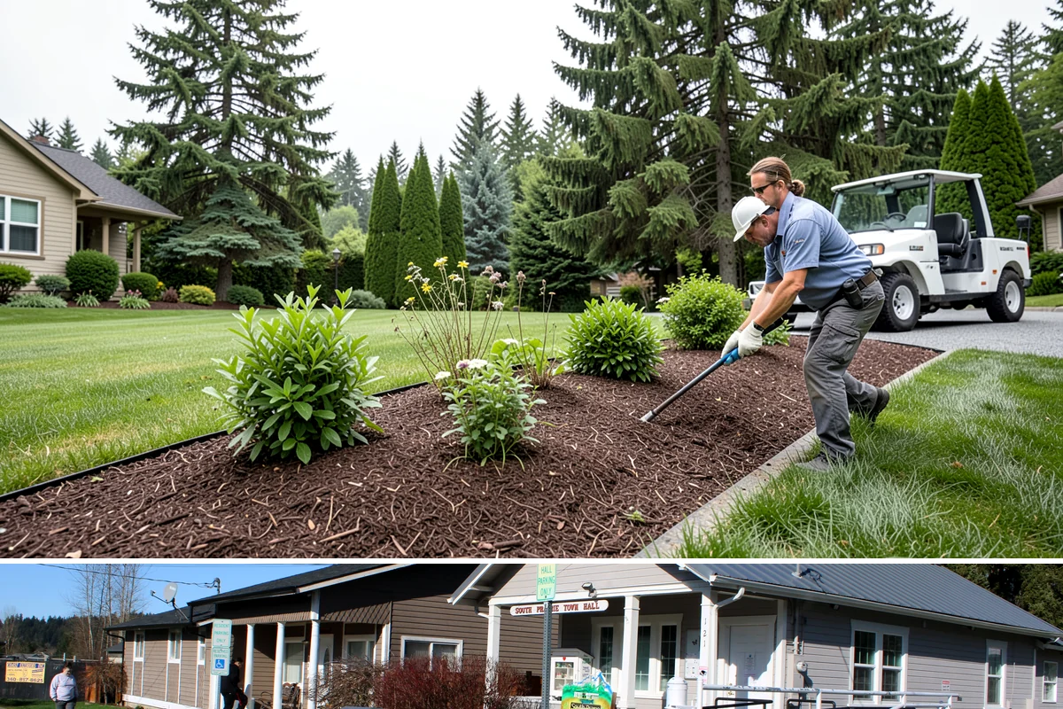 Nandina Pruning in South Prairie, Pierce County, WA - In the PNW, prune nandina in early spring, thinning canes at staggered heights before the season's new growth fills in.