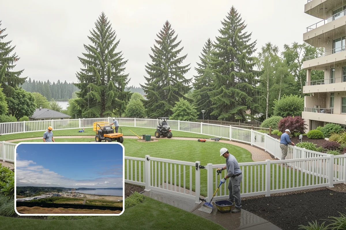 Nandina Pruning in University Place, Pierce County, WA - Preserves the natural layered, tiered form of the plant