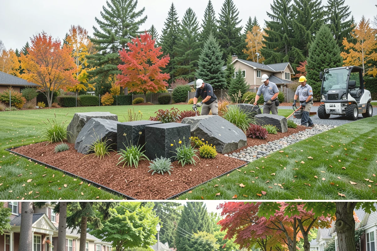 Native Plant Installation in Beaux Arts Village, King County, WA - Fall planting lets Northwest natives root in through the rainy season, giving them the strongest start before their first dry...