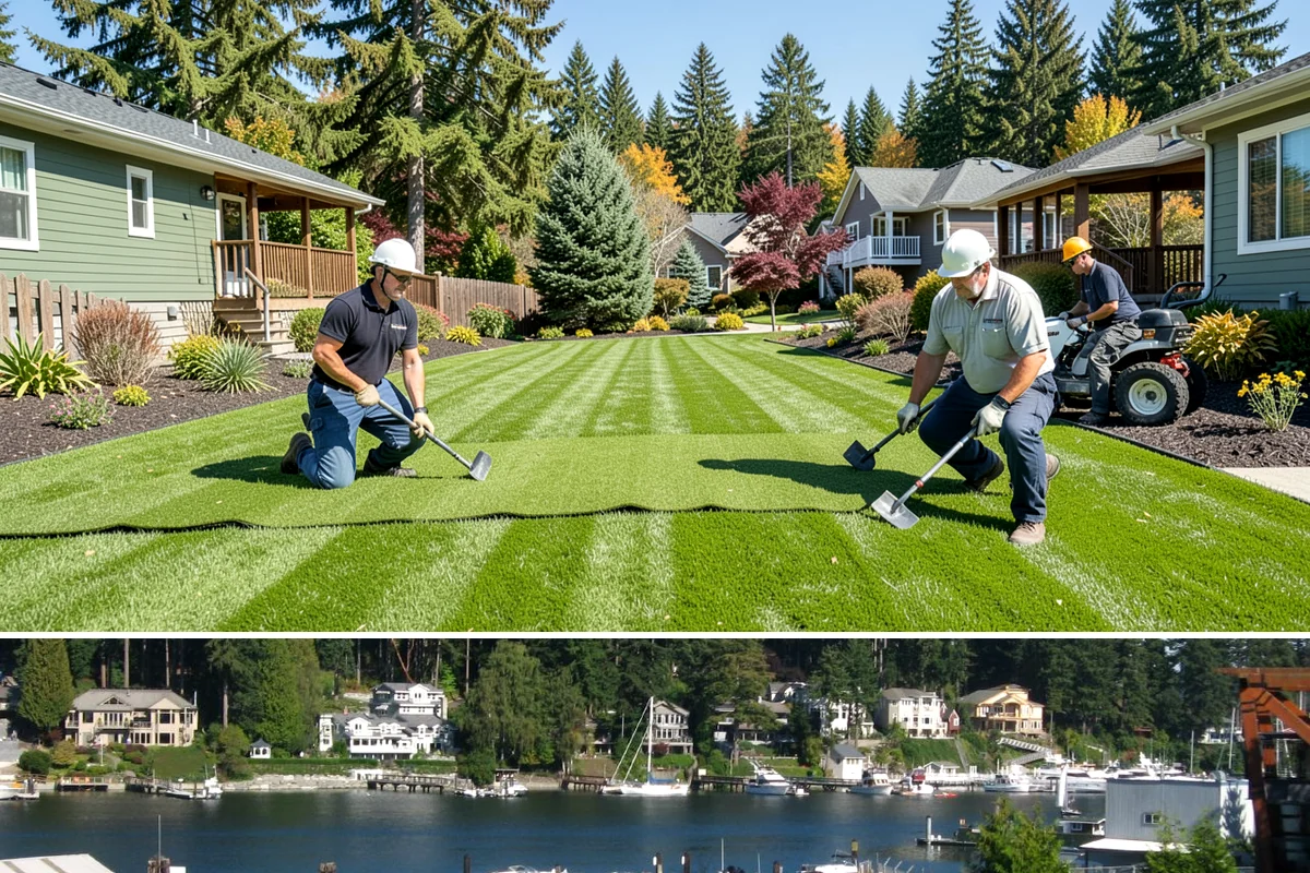 Native Plant Installation in Gig Harbor, Pierce County, WA - Fall planting lets Northwest natives root in through the rainy season, giving them the strongest start before their first dry...