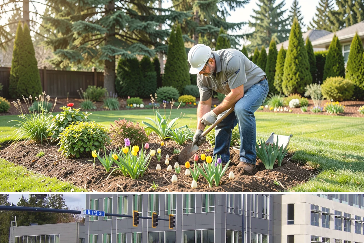 Native Plant Installation in Shoreline, King County, WA - Fall planting lets Northwest natives root in through the rainy season, giving them the strongest start before their first dry...