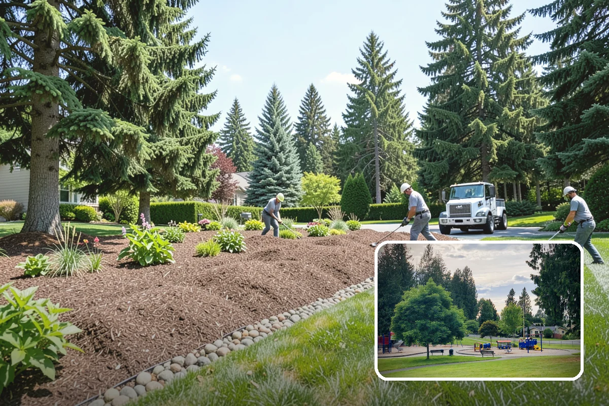 Native Plant Landscaping in Bonney Lake, Pierce County, WA - Thrives on rainfall with little irrigation