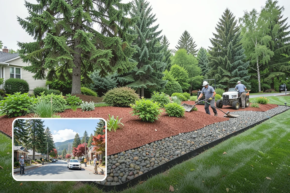Native Plant Landscaping in Hunts Point, King County, WA - Thrives on rainfall with little irrigation