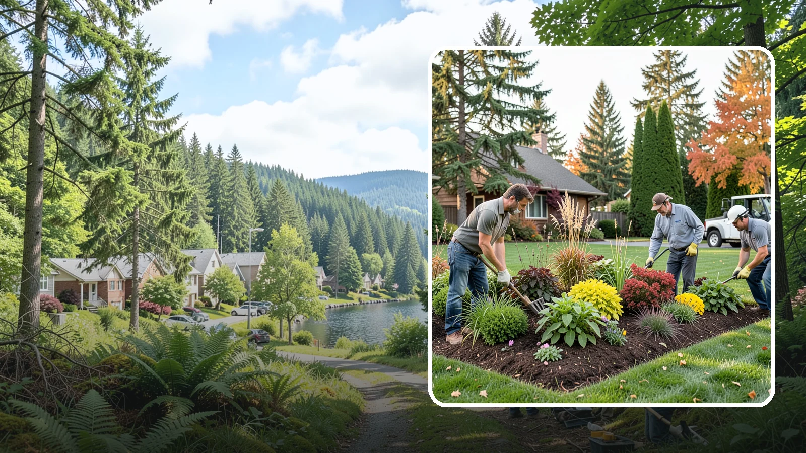 Native Plant Landscaping in Lake Forest Park, King County, WA - Pacific Northwest native plantings that thrive naturally with less water, care, and chemicals.