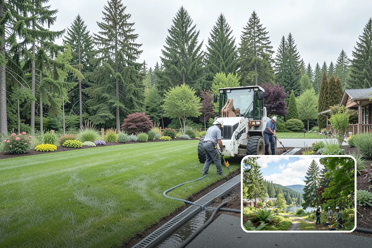 Native Plant Landscaping in Lake Forest Park, King County, WA - Thrives on rainfall with little irrigation