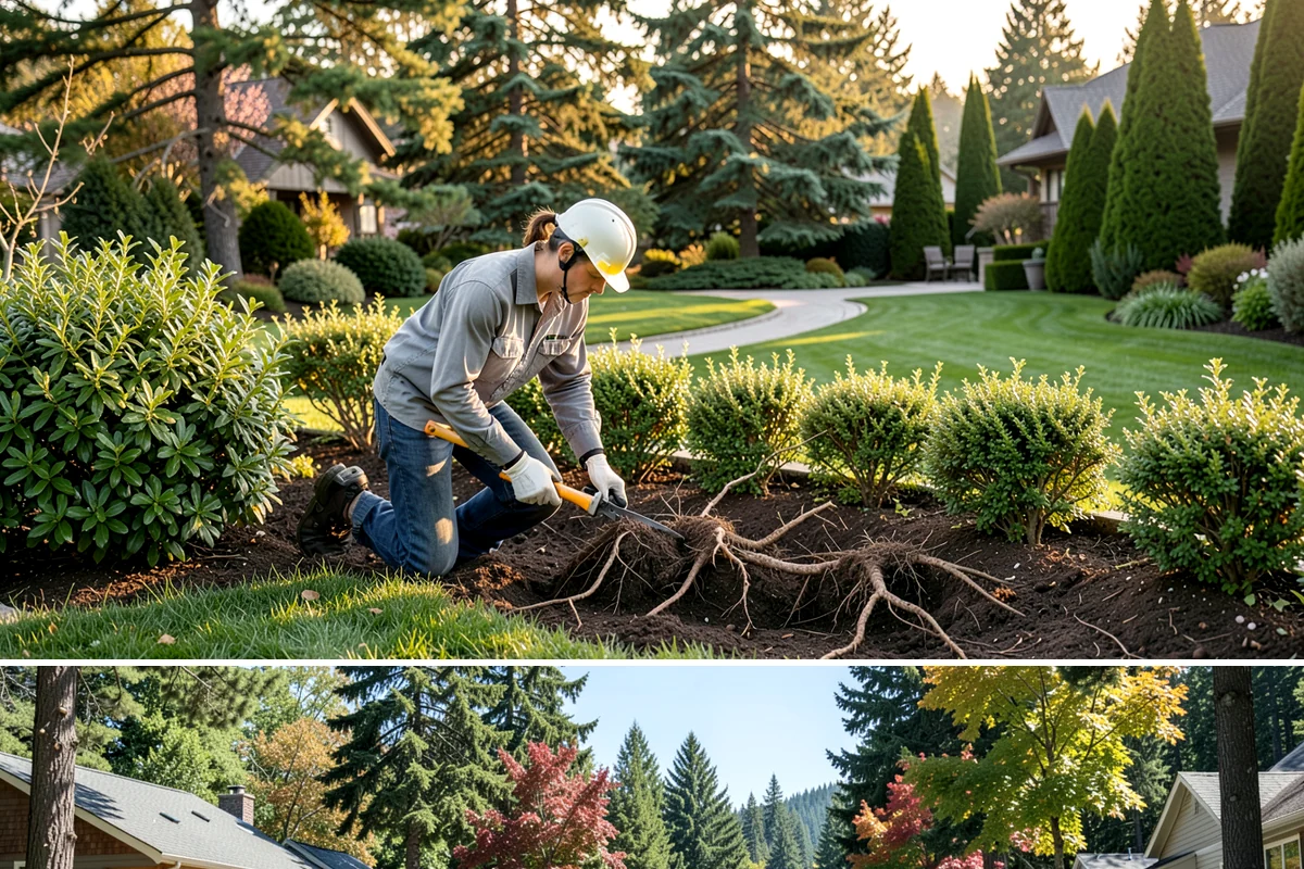 Native Plant Landscaping in Orting, Pierce County, WA - Best planted in fall or early spring to establish during the wet season.