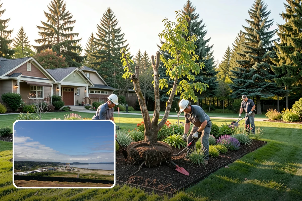 Native Plant Landscaping in University Place, Pierce County, WA - Thrives on rainfall with little irrigation
