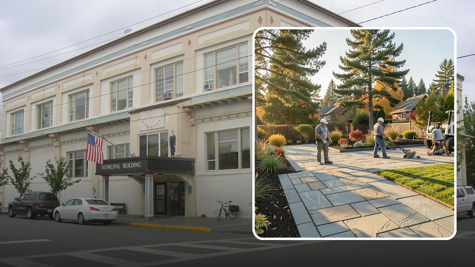 Natural Stone Paver Installation in Anacortes, Skagit County, WA - Quarried natural stone pavers in uniform thicknesses that bring one-of-a-kind character to premium Northwest patios and entries.