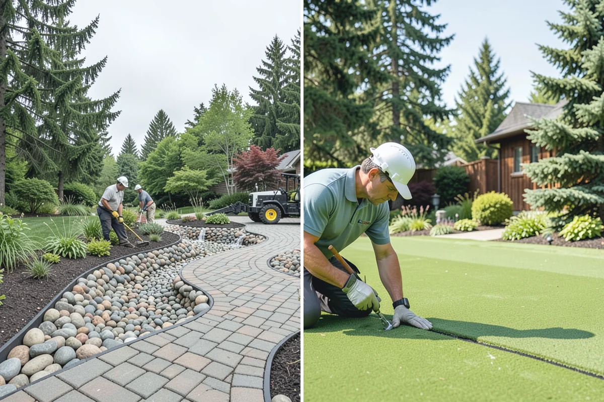 Natural Stone Paver Installation in Auburn, King County, WA - Assess site drainage and select suitable stone