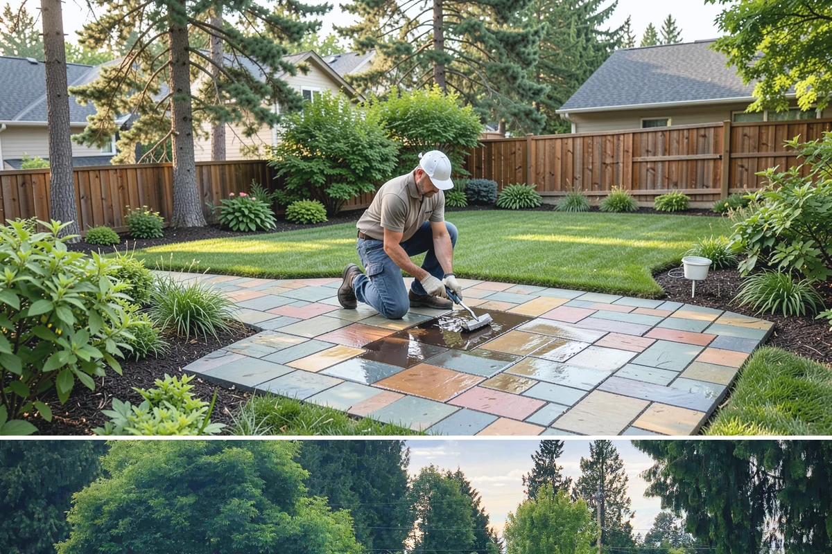 Natural Stone Paver Installation in Bonney Lake, Pierce County, WA - Best set in spring through fall so bedding stays dry and any sealer cures fully before the wet season returns.