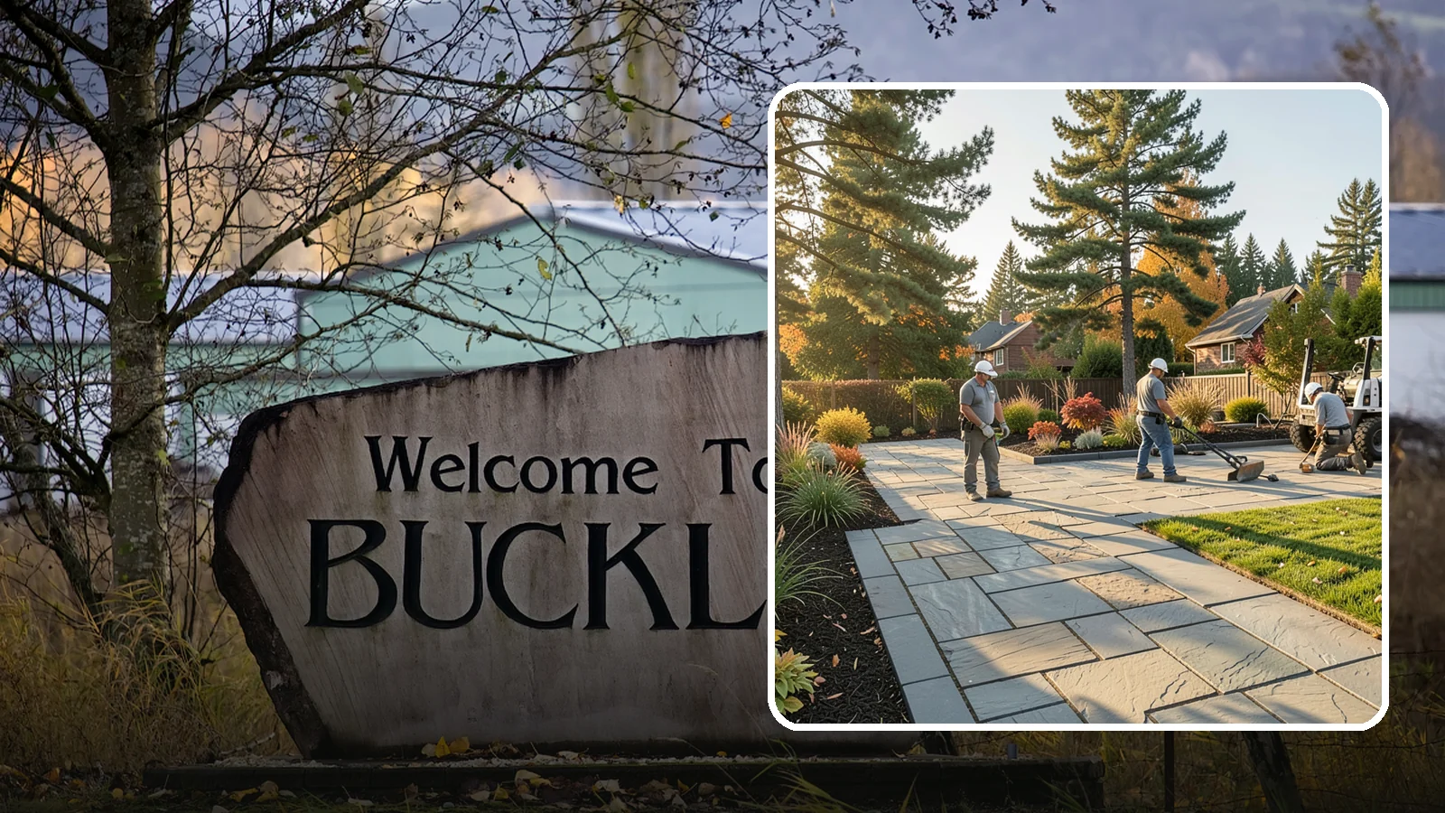 Natural Stone Paver Installation in Buckley, Pierce County, WA - Quarried natural stone pavers in uniform thicknesses that bring one-of-a-kind character to premium Northwest patios and entries.