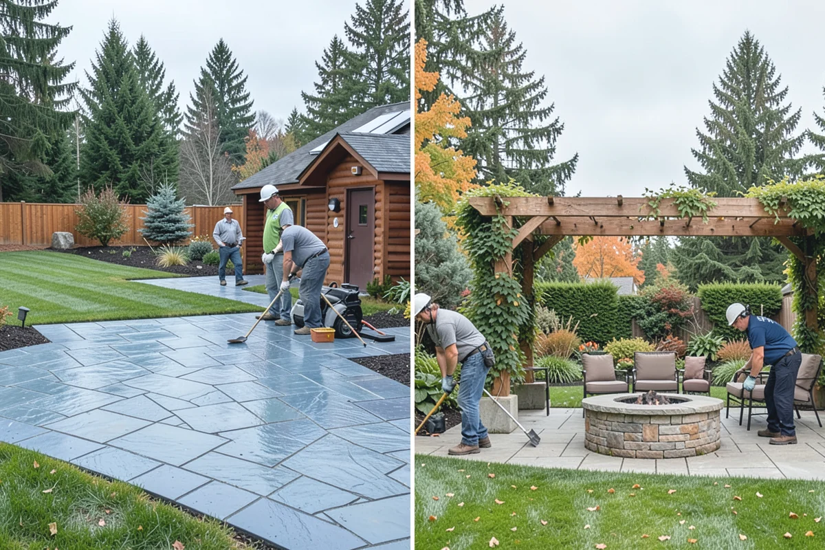 Natural Stone Paver Installation in Buckley, Pierce County, WA - Assess site drainage and select suitable stone
