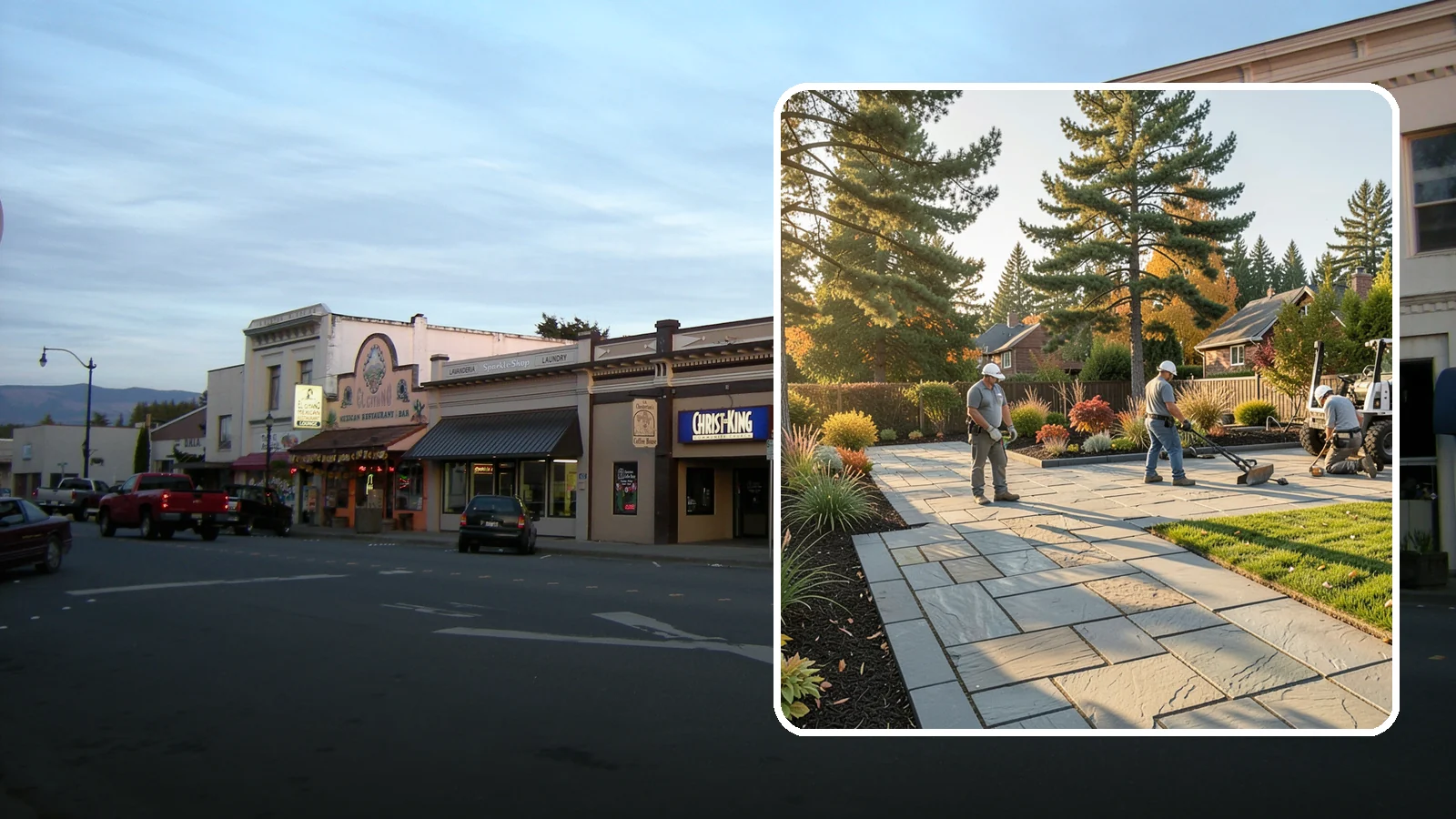 Natural Stone Paver Installation in Burlington, Skagit County, WA - Quarried natural stone pavers in uniform thicknesses that bring one-of-a-kind character to premium Northwest patios and entries.