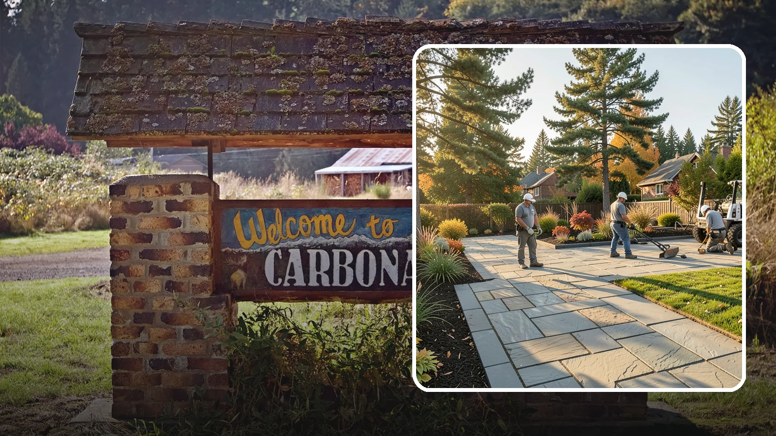Natural Stone Paver Installation in Carbonado, Pierce County, WA - Quarried natural stone pavers in uniform thicknesses that bring one-of-a-kind character to premium Northwest patios and entries.