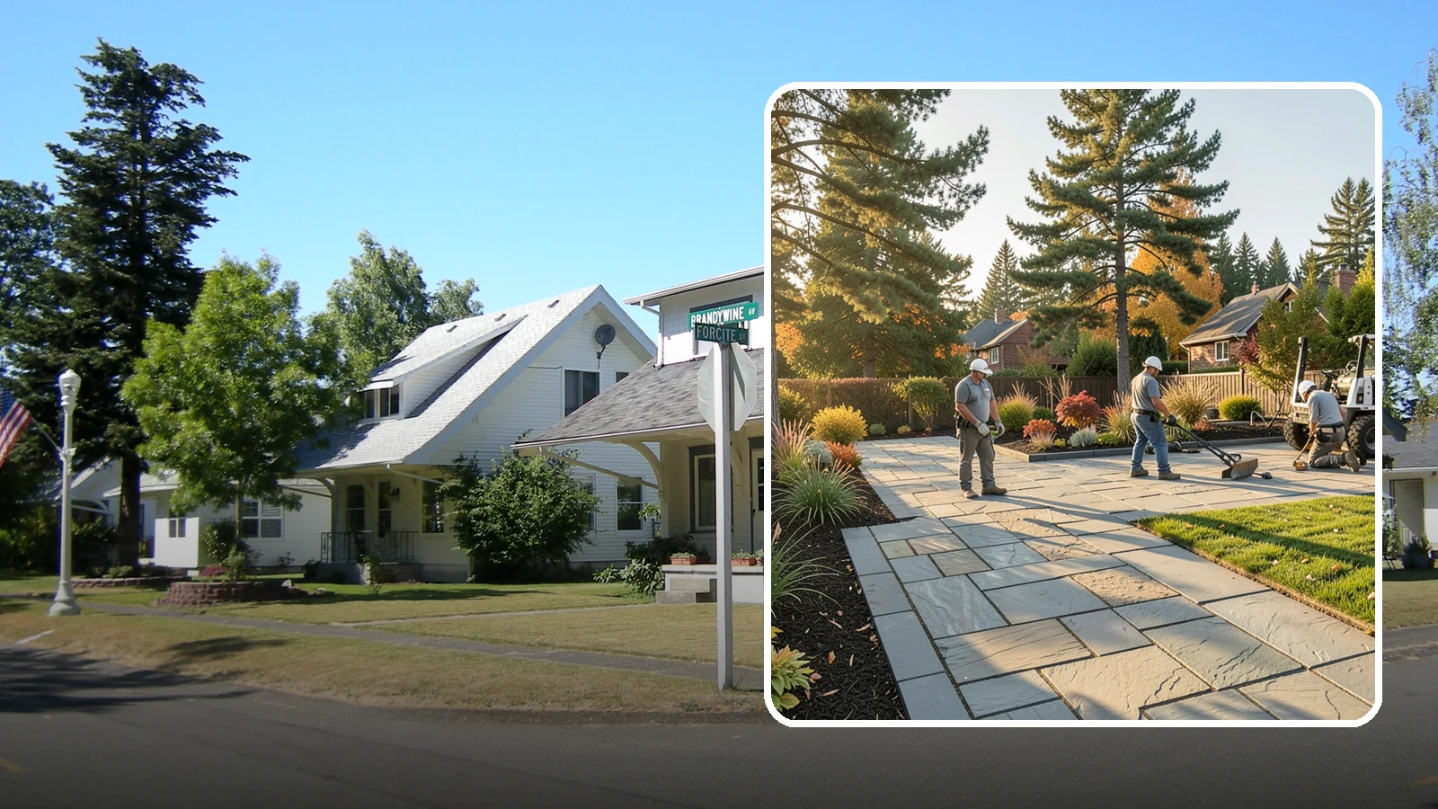 Natural Stone Paver Installation in DuPont, Pierce County, WA - Quarried natural stone pavers in uniform thicknesses that bring one-of-a-kind character to premium Northwest patios and entries.