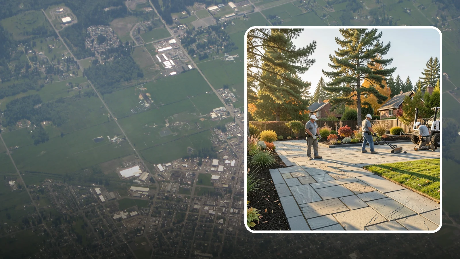 Natural Stone Paver Installation in Enumclaw, King County, WA - Quarried natural stone pavers in uniform thicknesses that bring one-of-a-kind character to premium Northwest patios and entries.