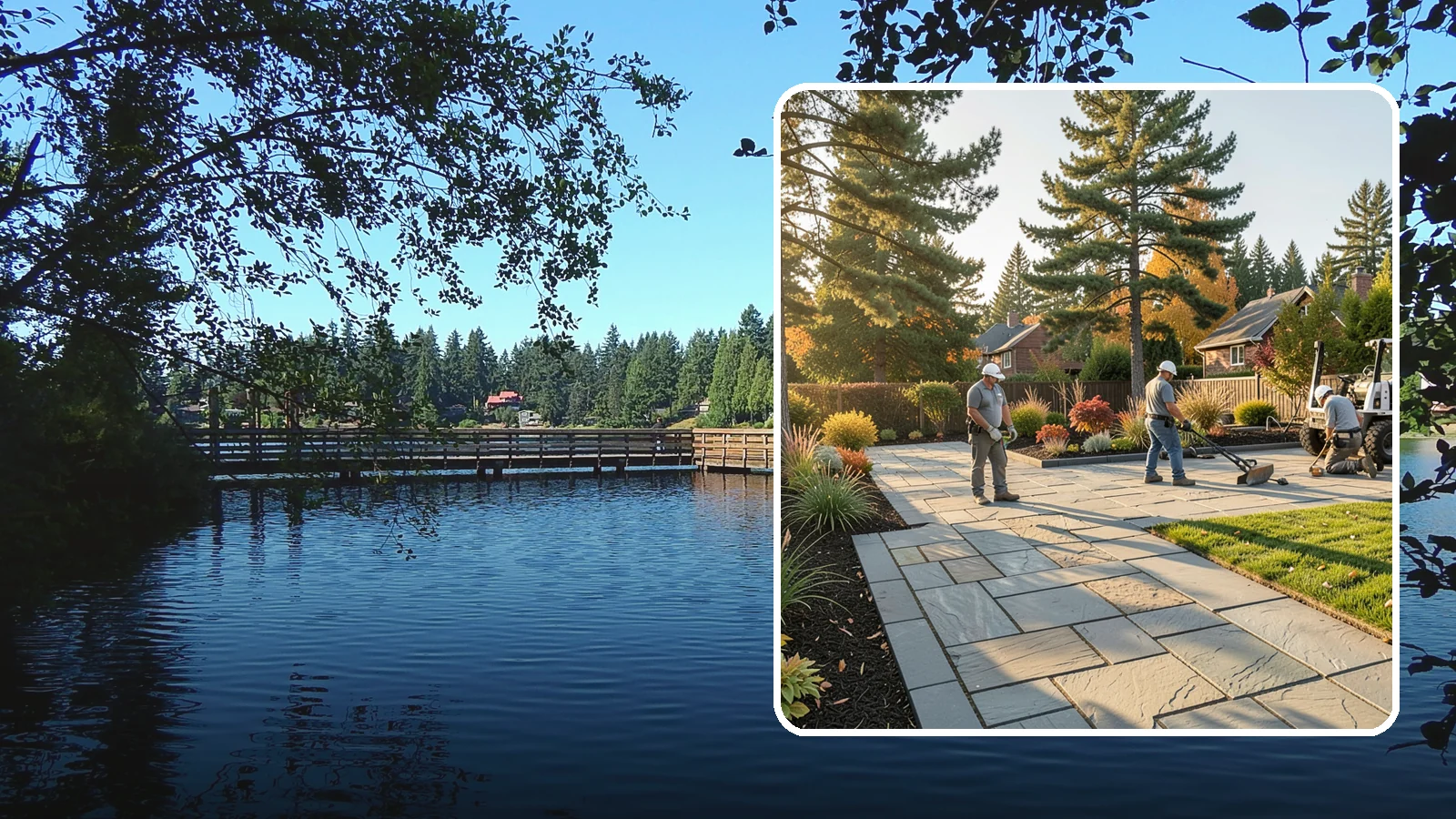 Natural Stone Paver Installation in Federal Way, King County, WA - Quarried natural stone pavers in uniform thicknesses that bring one-of-a-kind character to premium Northwest patios and entries.